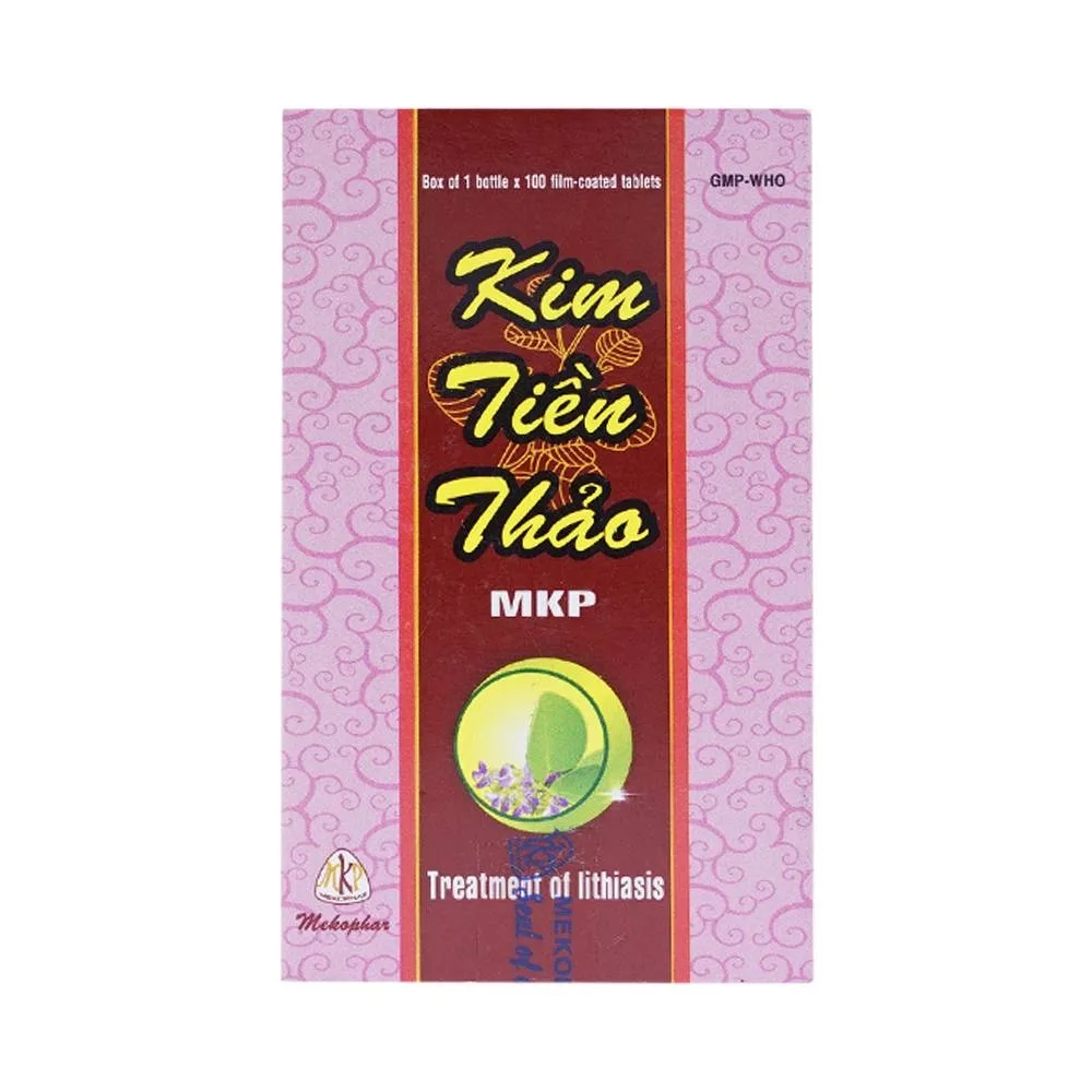 Hình ảnh Thuốc Kim Tiền Thảo Mekophar điều trị sỏi thận, sỏi bàng quang, sỏi niệu quang (100 viên)