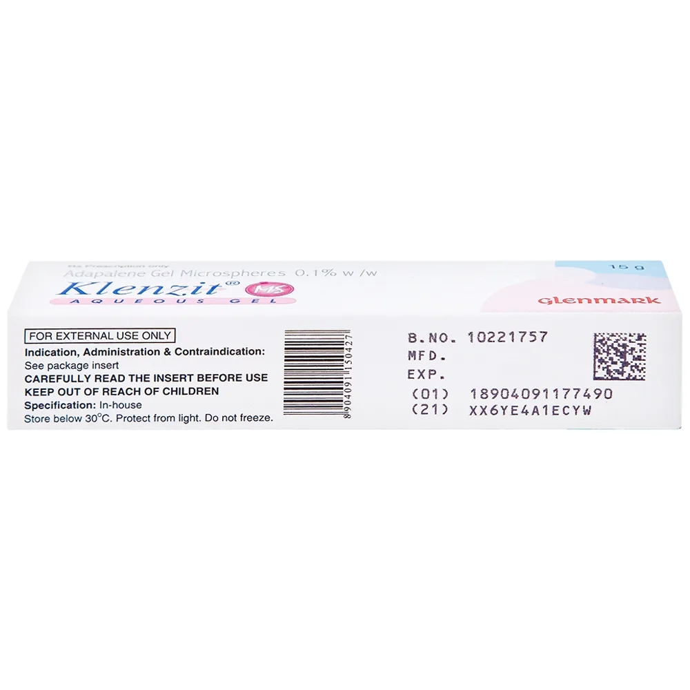 Hình ảnh Gel bôi da Klenzit MS điều trị mụn trứng cá (15g)