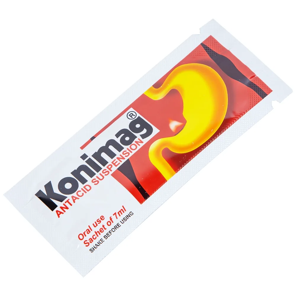 Hình ảnh Hỗn dịch uống Konimag PT Konimex giảm buồn nôn, khó tiêu, loét đường tiêu hóa (30 gói x 7ml)