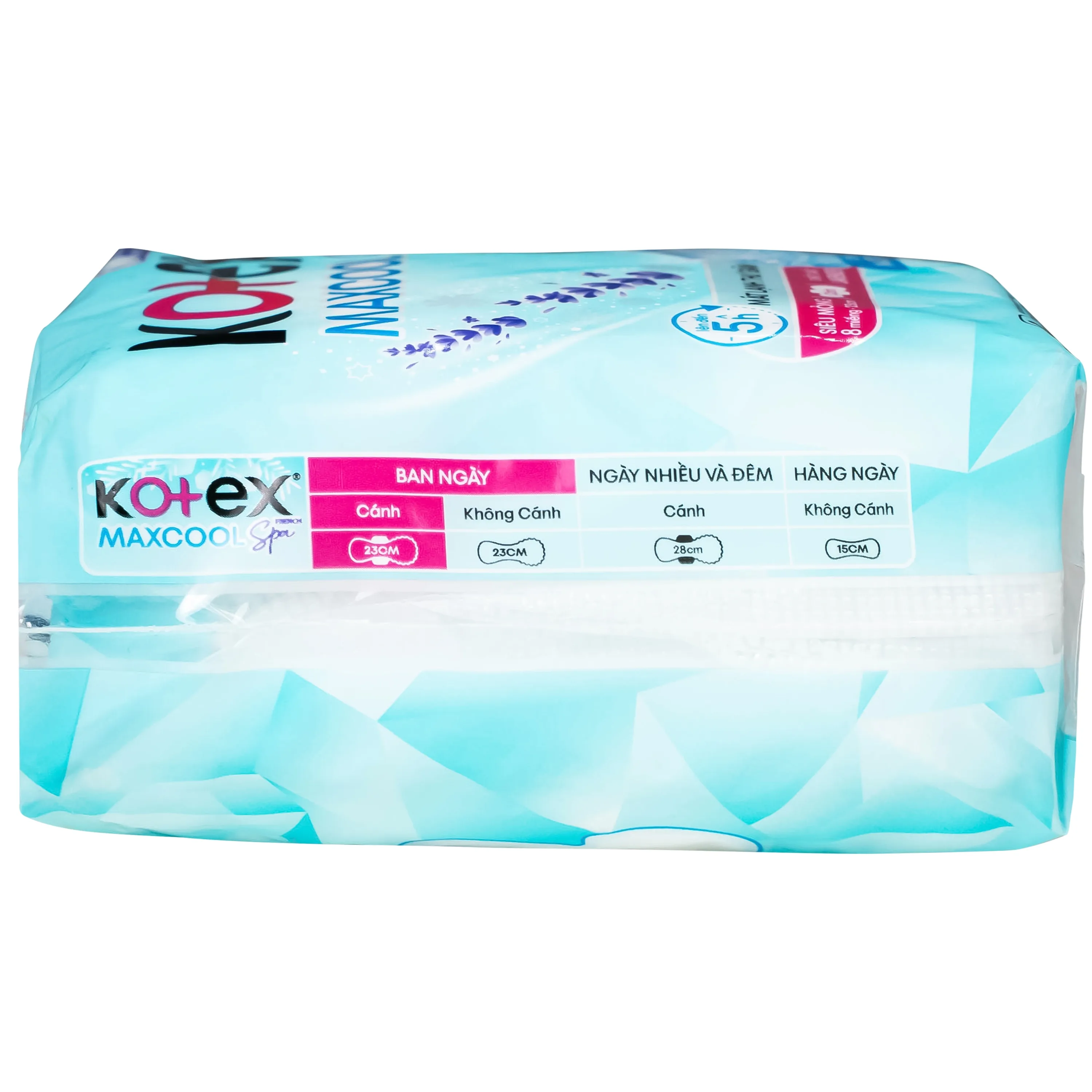 Hình ảnh Băng vệ sinh Kotex maxcool french spa siêu mỏng cánh 23cm (Gói 8 miếng)