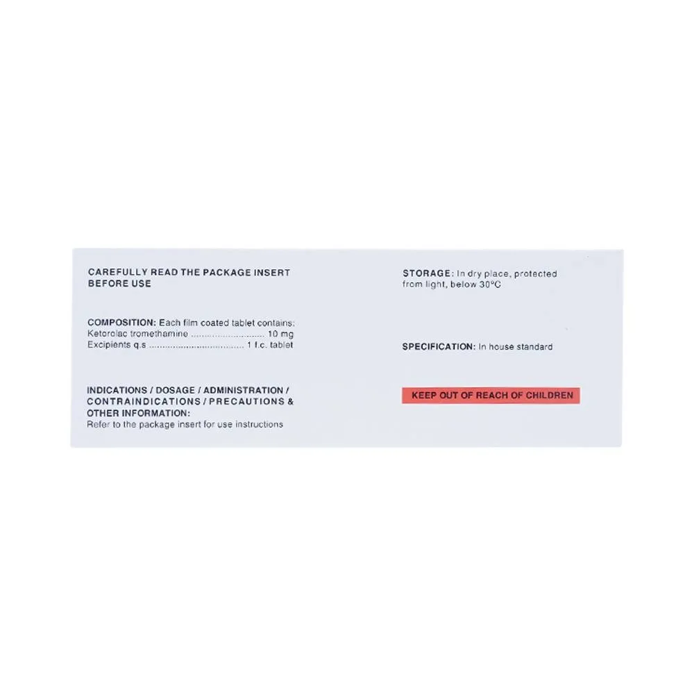 Hình ảnh Viên nén Kozeral 10mg DaviPharm điều trị đau vừa tới nặng sau phẫu thuật (6 vỉ x 10 viên)