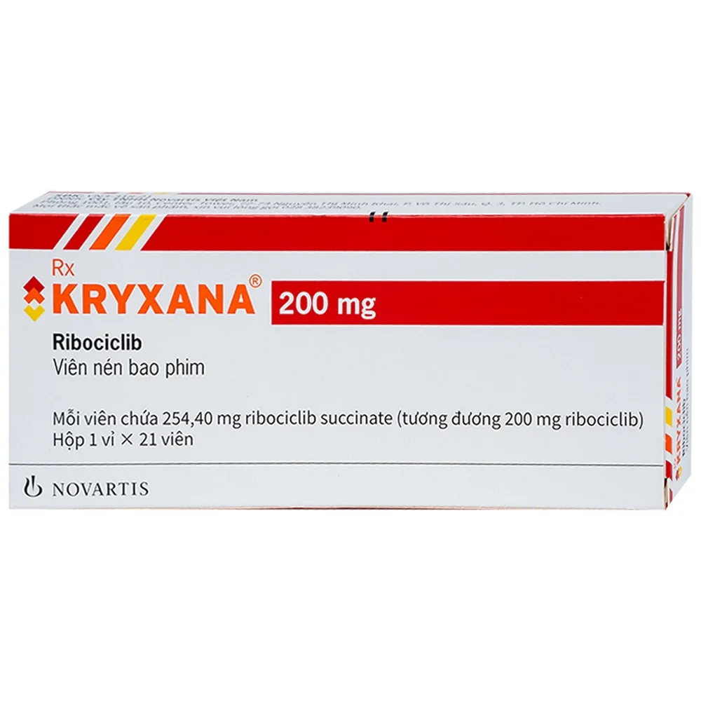 Hình ảnh Thuốc Kryxana 200mg Novartis điều trị ung thư vú tiến triển hoặc di căn (1 vỉ x 21 viên)