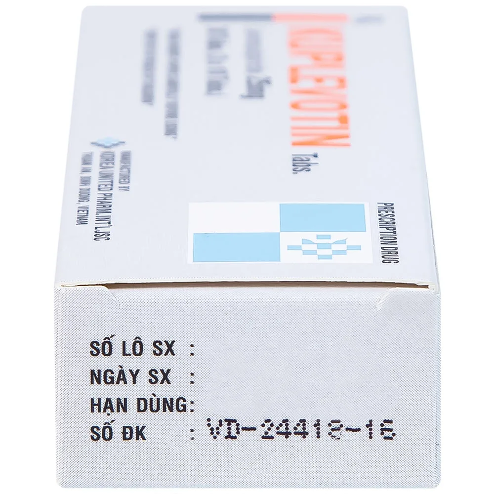 Hình ảnh Viên nén Kuplevotin 25mg Korea United điều trị rối loạn tiêu hóa, trướng bụng (3 vỉ x 10 viên) 