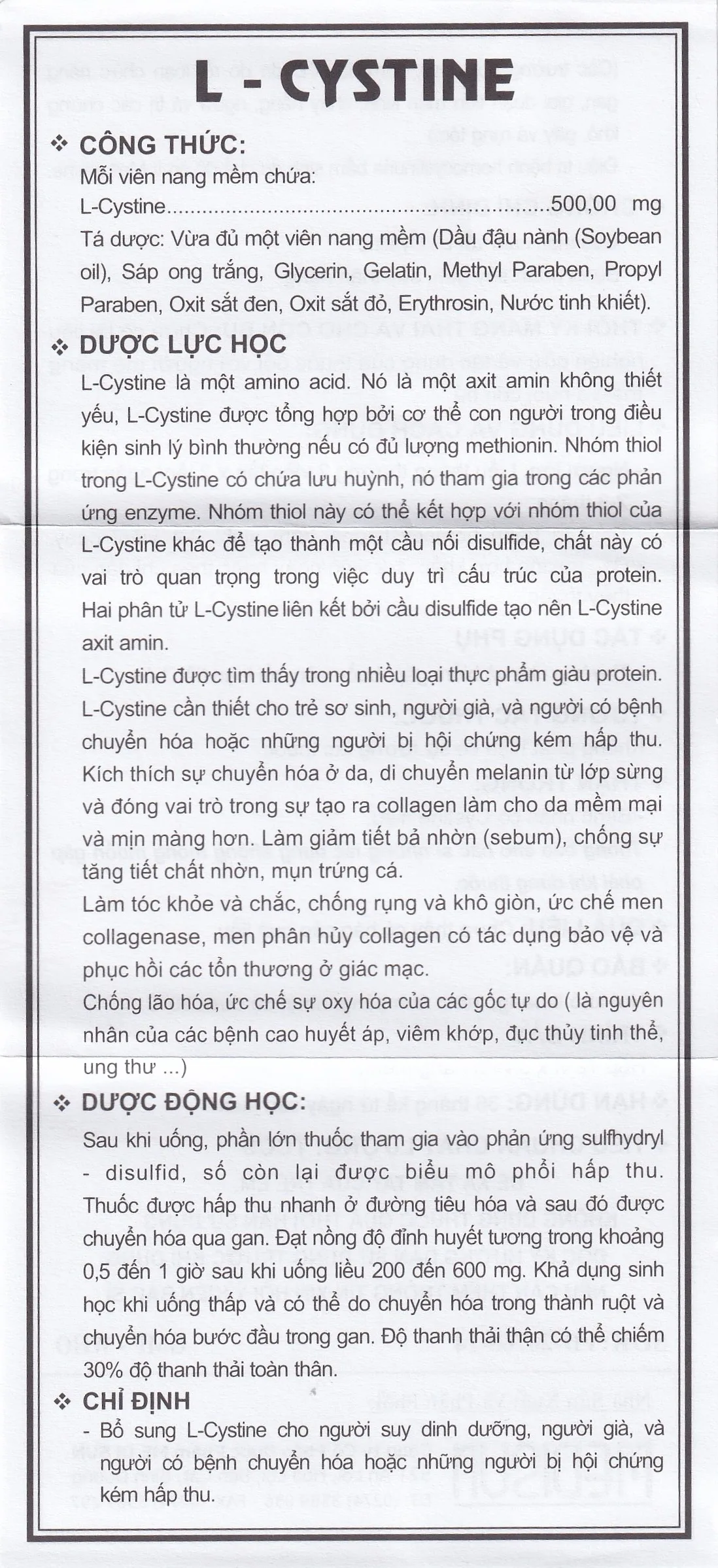 Hình ảnh Viên nang mềm L-Cystine 500mg Medisun bổ sung cho người suy dinh dưỡng, kém hấp thu, sạm da (12 vỉ x 5 viên)