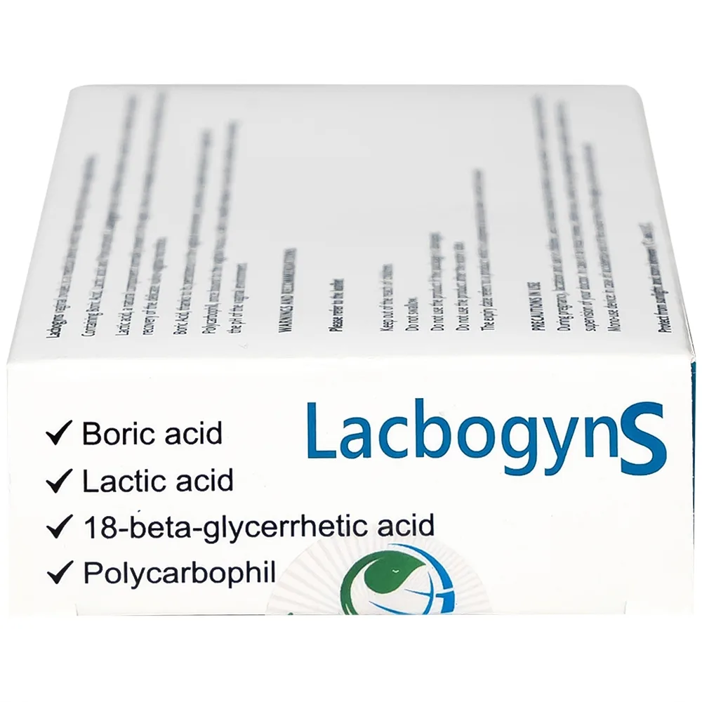 Hình ảnh Viên đặt Lacbogyns NTC Pharma ngăn ngừa và điều trị các bệnh âm đạo, viêm âm đạo (10 viên)