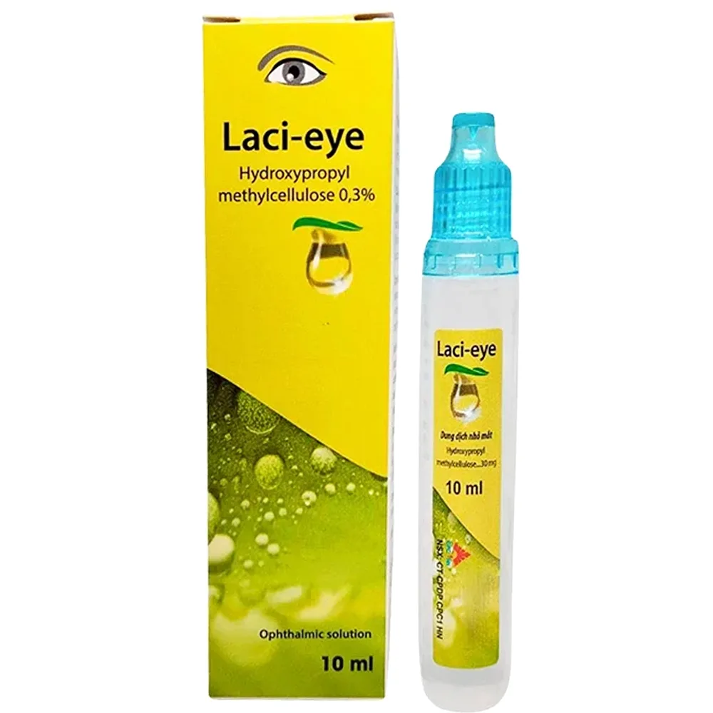 Hình ảnh Thuốc Laci-eye 0.3% CPC1HN làm dịu các cảm giác khô mắt, cay, ngứa, cộm (10ml)