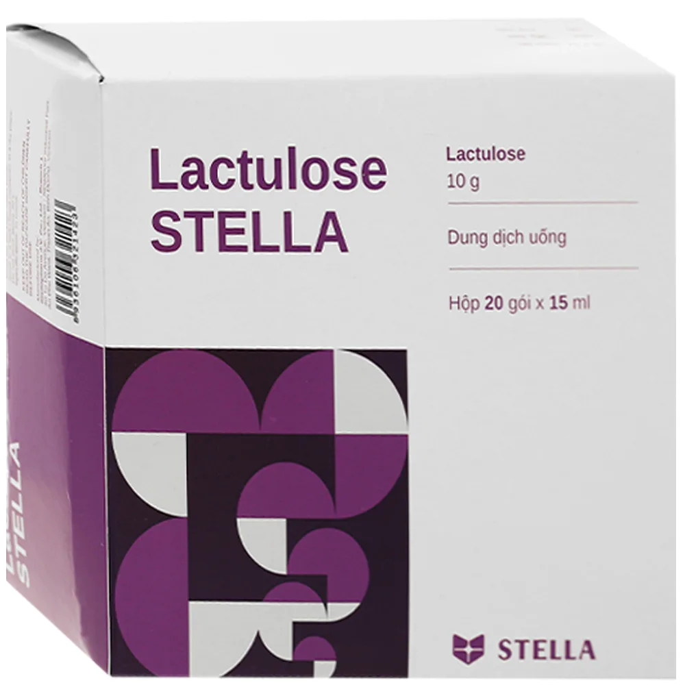 Hình ảnh Dung dịch uống Lactulose Stella điều trị táo bón mạn tính, các bệnh não do gan, hôn mê gan (20 gói x 15ml)