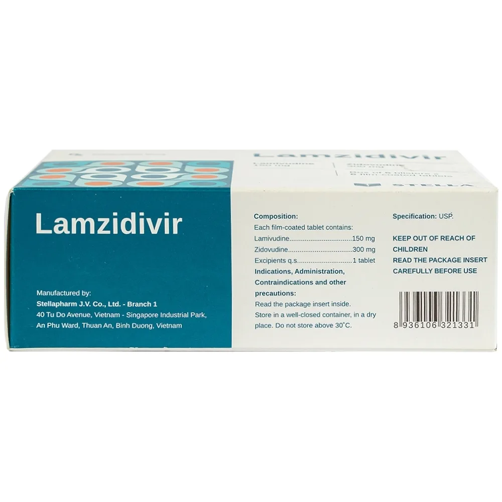 Hình ảnh Thuốc Lamzidivir Stella hỗ trợ điều trị nhiễm HIV (5 vỉ x 6 viên)