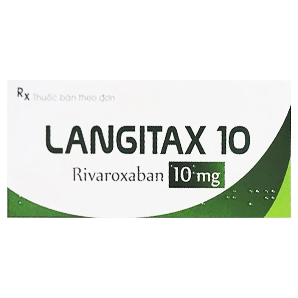 Hình ảnh Thuốc Langitax 10mg Usarichpharm phòng ngừa huyết khối tắc tĩnh mạch (2 vỉ x 7 viên)