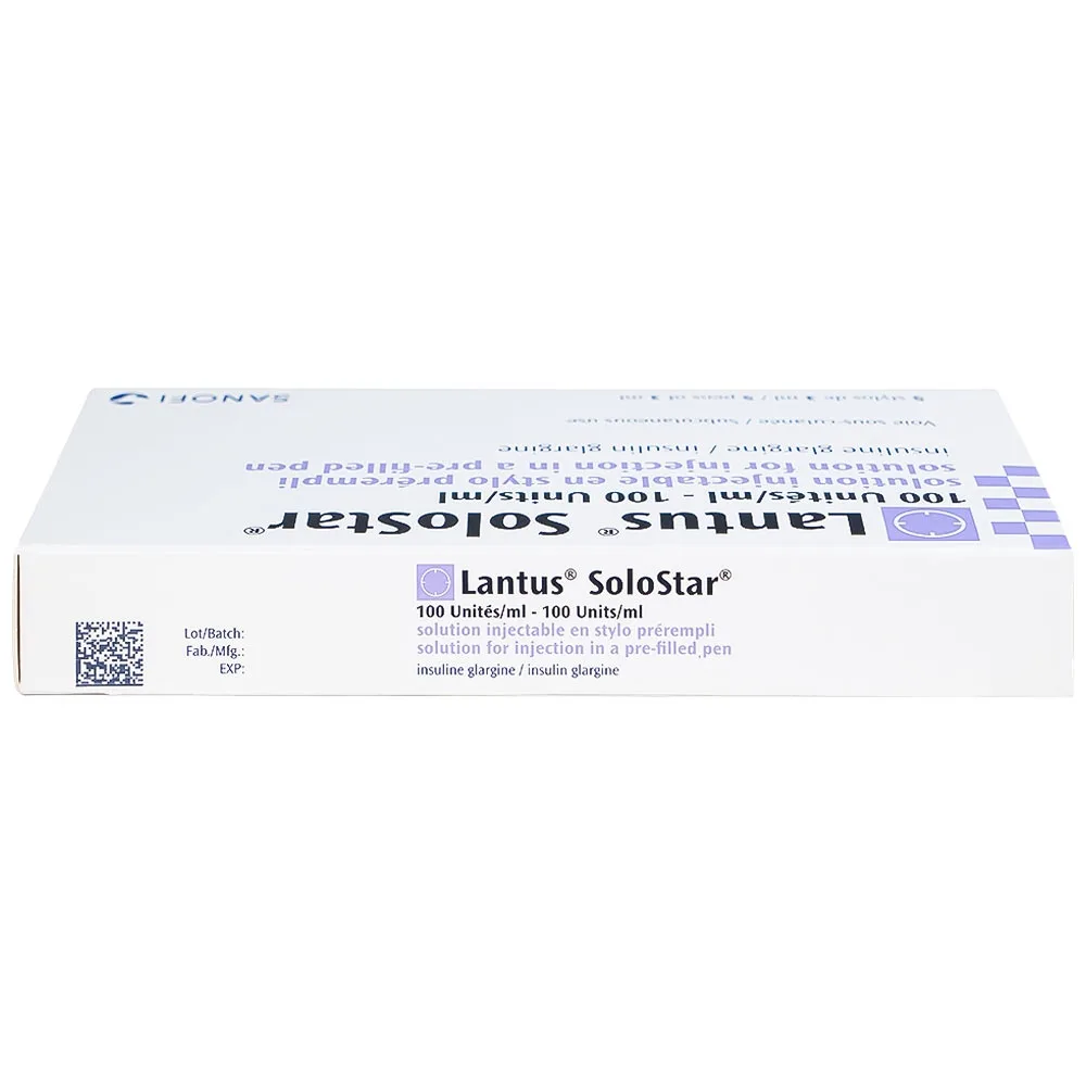 Hình ảnh Bút tiêm Lantus SoloStar 100 Units/ml điều trị đái tháo đường (5 cây x 3ml)