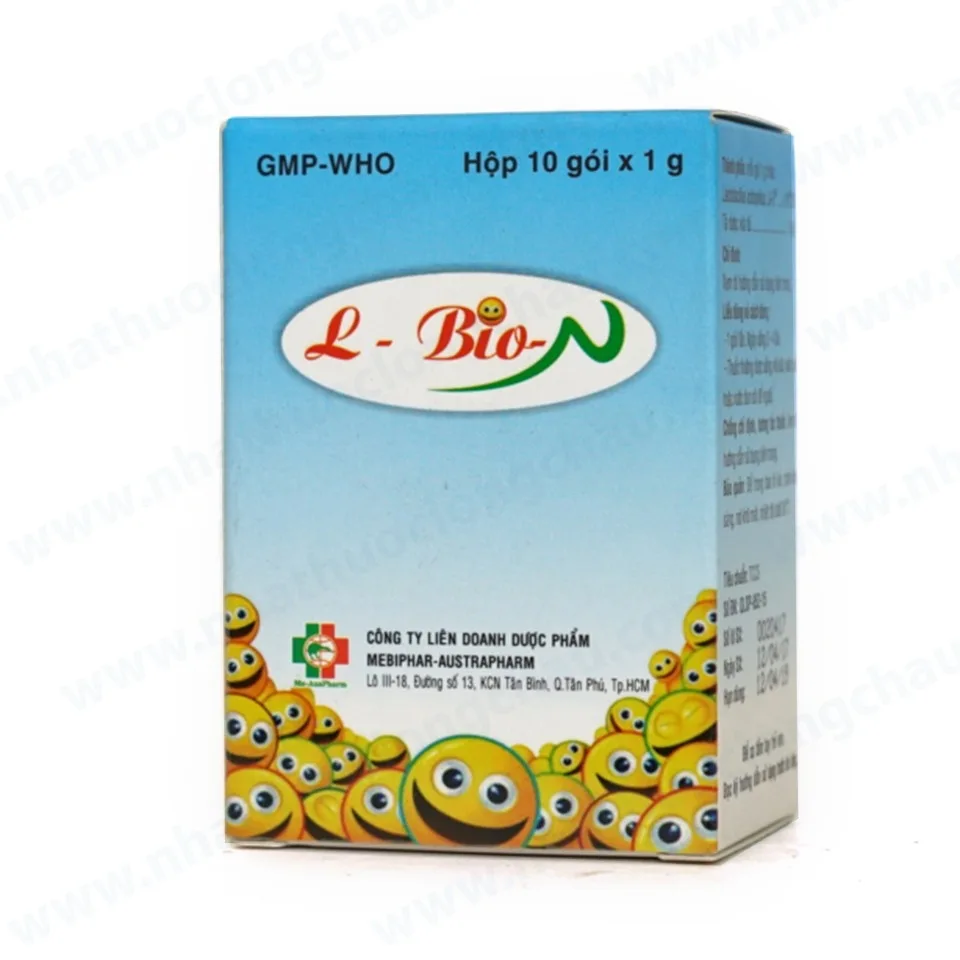 Hình ảnh Men vi sinh L-Bio-N Mebiphar điều trị tiêu chảy (10 gói x 1g)