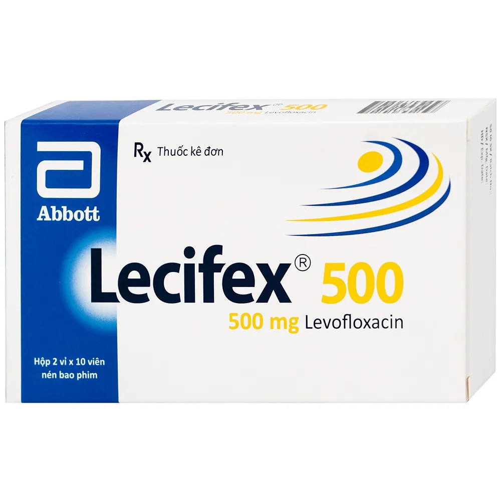Hình ảnh Thuốc Lecifex 500mg Abbott điều trị nhiễm khuẩn nhẹ, vừa và nặng (2 vỉ x 10 viên)
