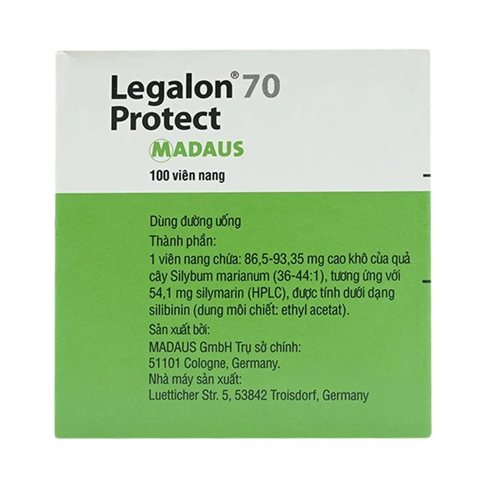Hình ảnh Viên nang Legalon 70 Madaus điều trị bệnh gan, nhiễm độc gan (10 vỉ x 10 viên)
