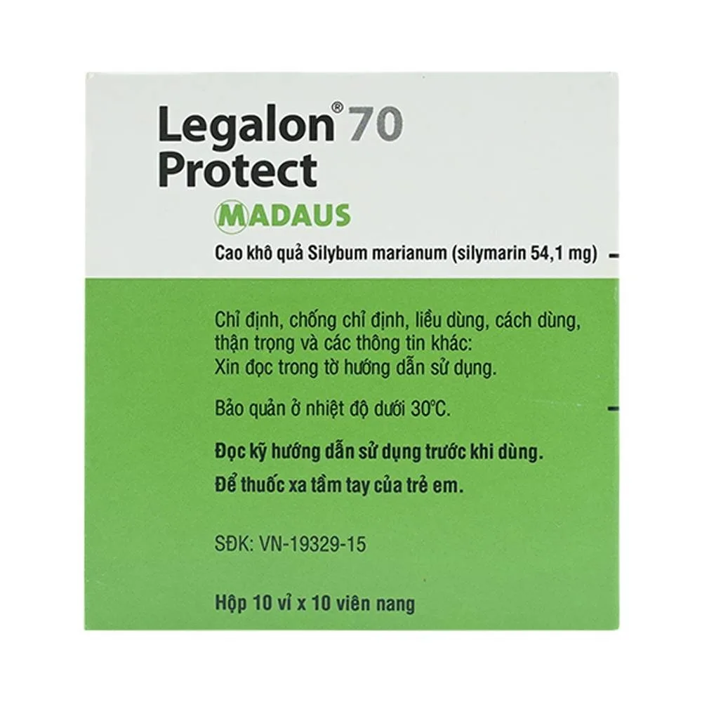 Hình ảnh Viên nang Legalon 70 Madaus điều trị bệnh gan, nhiễm độc gan (10 vỉ x 10 viên)