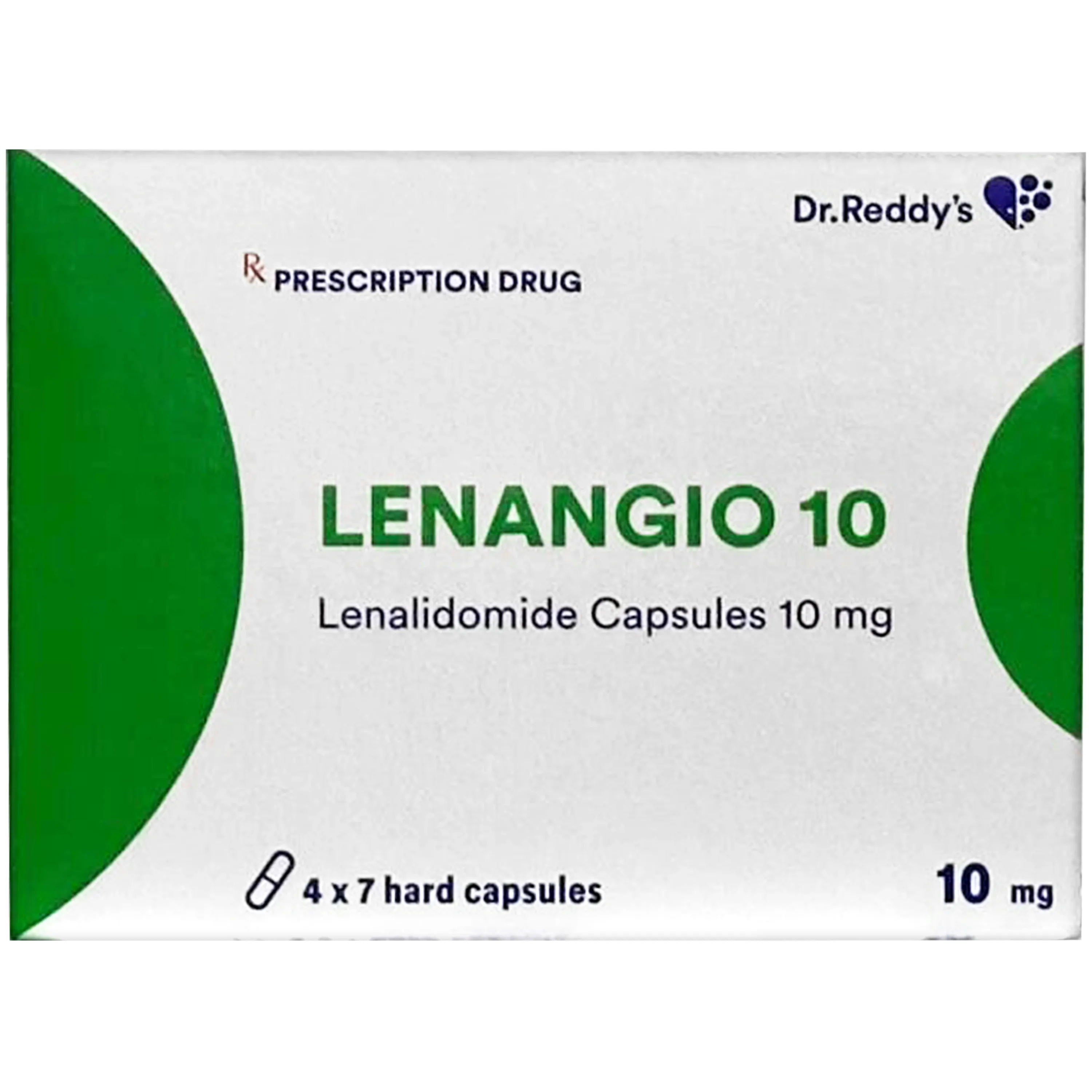 Hình ảnh Thuốc Lenangio 10mg Dr.reddy's điều hòa miễn dịch, kháng sinh mạch, chống ung thư qua nhiều cơ chế (4 vỉ x 7 viên)
