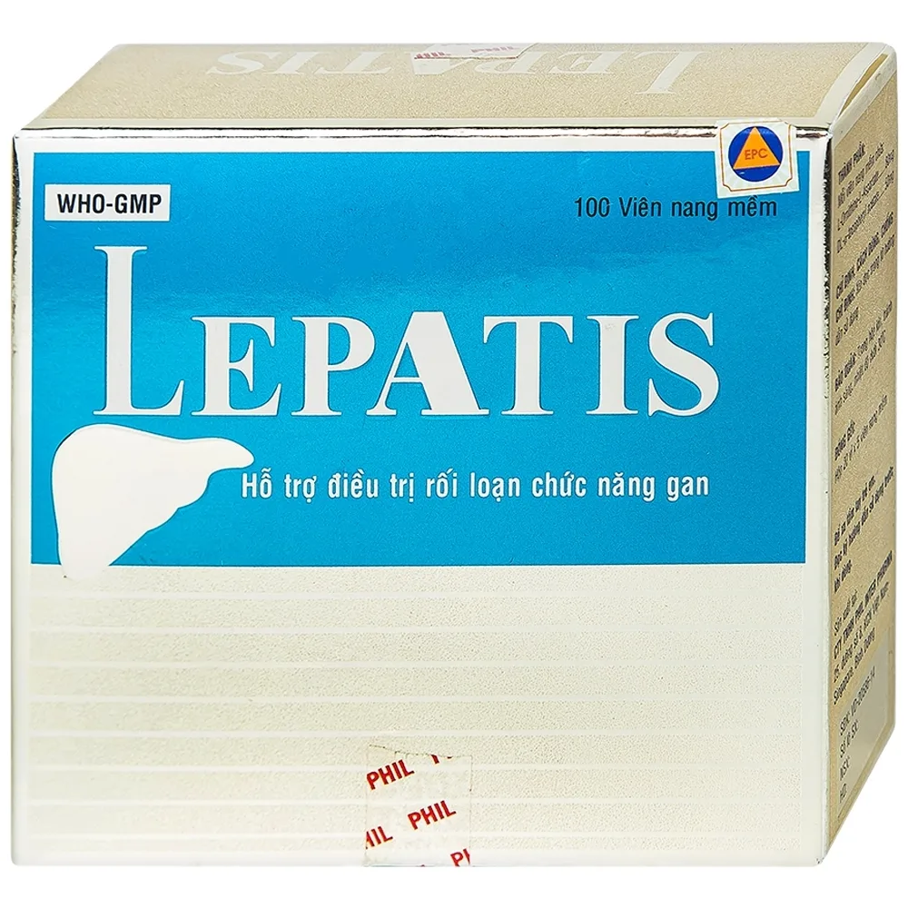 Hình ảnh Viên nang mềm Lepatis Phil Inter hỗ trợ điều trị rối loạn chức năng gan (20 vỉ x 5 viên)