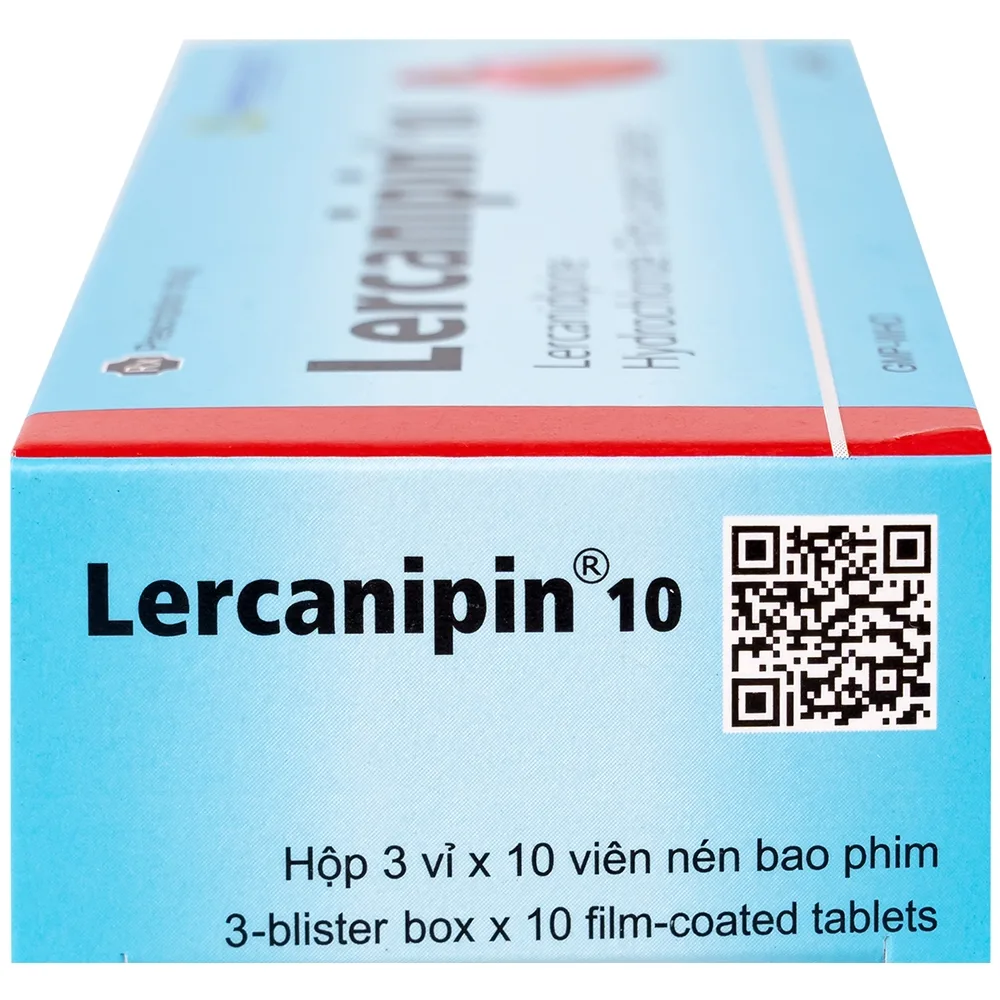 Hình ảnh Thuốc Lercanipin 10 Agimexpharm điều trị tăng huyết áp (3 vỉ x 10 viên)