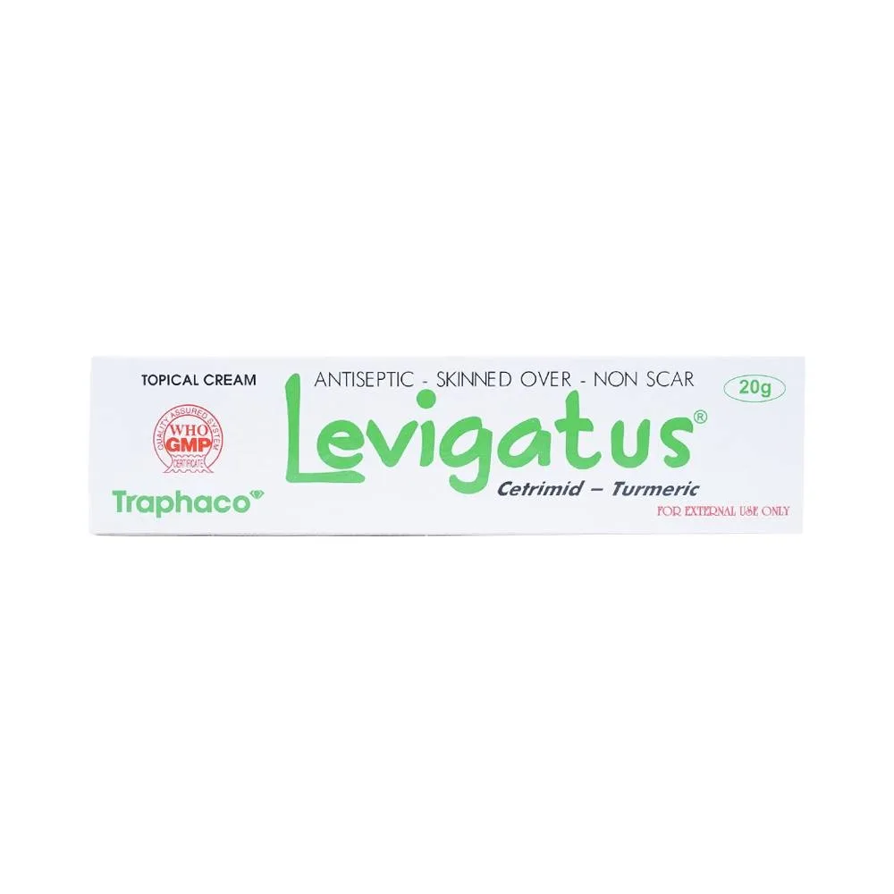 Hình ảnh Kem bôi da Levigatus Traphaco điều trị mụn trứng cá, mụn mủ, vết thương nông, trầy da (20g)
