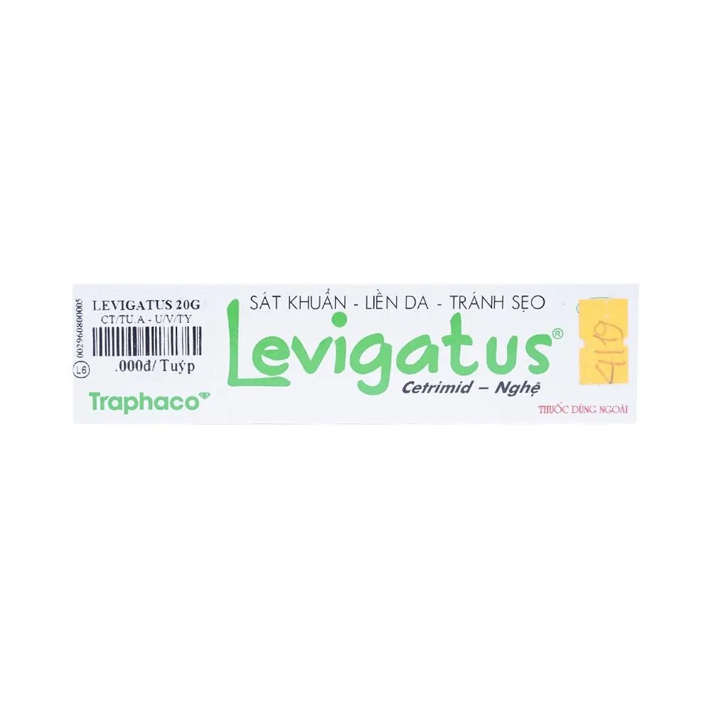 Hình ảnh Kem bôi da Levigatus Traphaco điều trị mụn trứng cá, mụn mủ, vết thương nông, trầy da (20g)