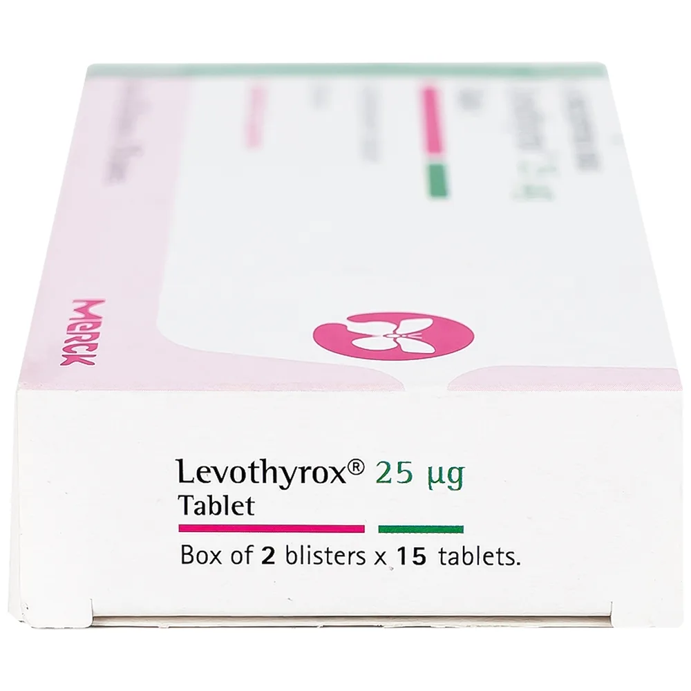 Hình ảnh Thuốc Levothyrox 25µg Merck điều trị bướu giáp đơn thuần lành tính (2 vỉ x 15 viên)