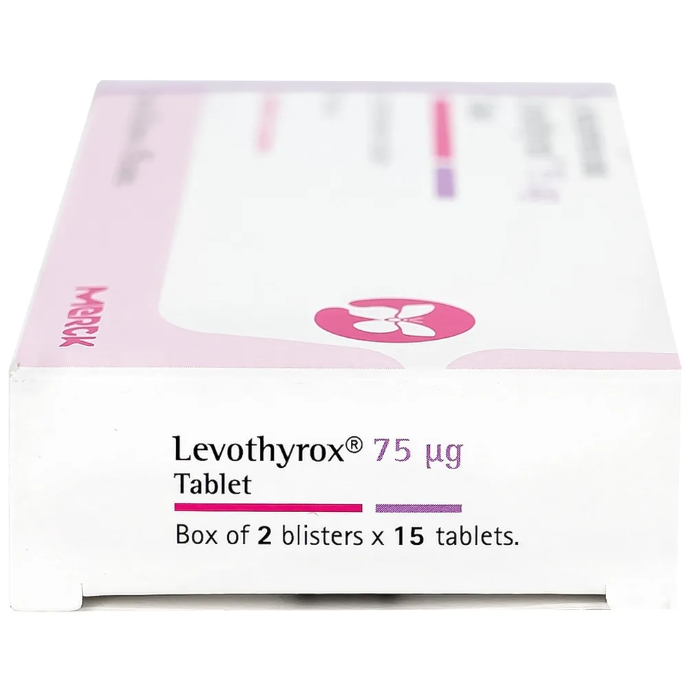 Hình ảnh Thuốc Levothyrox 75µg Merck điều trị bướu giáp đơn thuần lành tính (2 vỉ x 15 viên)