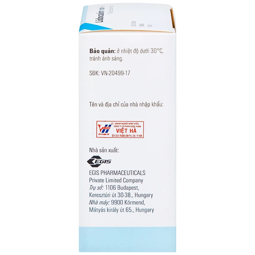 Hình ảnh Thuốc phun mù Lidocain 10% Egis dùng trong chỉ định gây tê tại chỗ (38g)