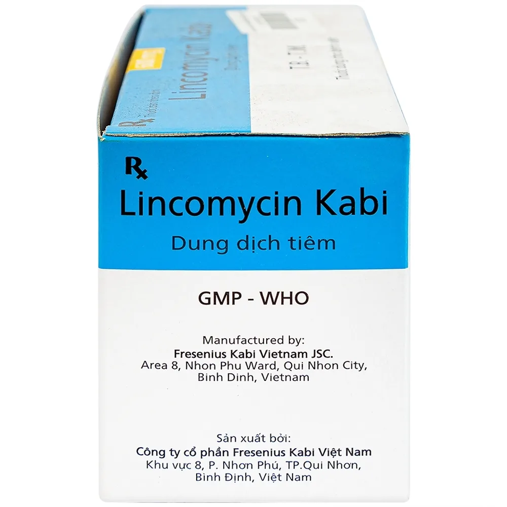 Hình ảnh Thuốc tiêm Lincomycin Kabi điều trị nhiễm khuẩn nặng (50 ống x 2ml)