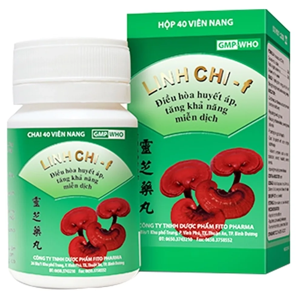 Hình ảnh Viên nang Linh Chi-f Fito điều hòa huyết áp, tăng khả năng miễn dịch (40 viên)