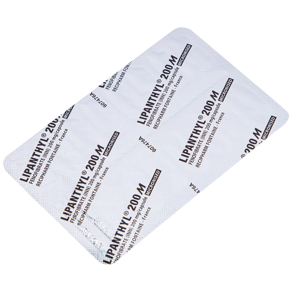 Hình ảnh Viên nang cứng Lipanthyl 200mg Abbott bổ sung chế độ ăn kiêng trong điều trị tăng triglyceride (2 vỉ x 15 viên)