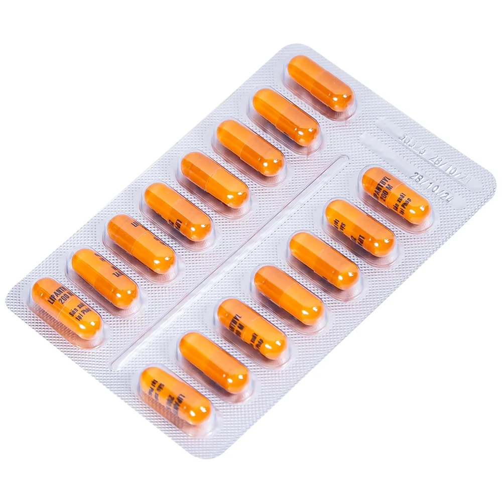 Hình ảnh Viên nang cứng Lipanthyl 200mg Abbott bổ sung chế độ ăn kiêng trong điều trị tăng triglyceride (2 vỉ x 15 viên)