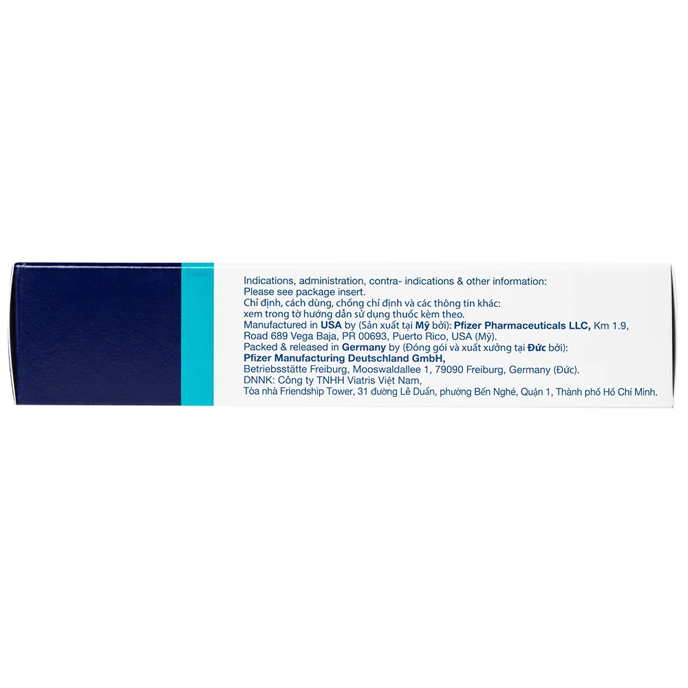 Hình ảnh Viên nén Lipitor 40mg Pfizer điều trị tăng cholesterol toàn phần (3 vỉ x 10 viên) 