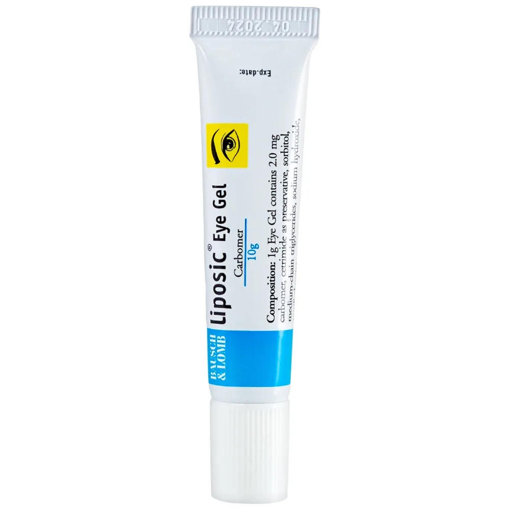 Hình ảnh Gel nhỏ mắt Liposic Eye Gel Bausch And Lomb điều trị triệu chứng cho bệnh khô mắt (10g)