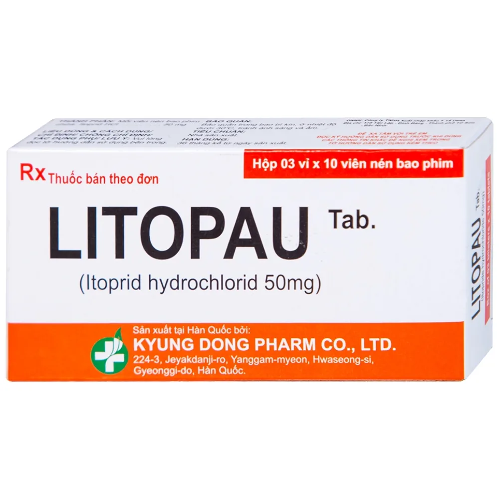 Hình ảnh Thuốc Litopau Tab điều trị các triệu chứng viêm dạ dày mãn tính (3 vỉ x 10 viên)