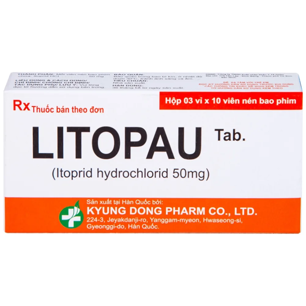 Hình ảnh Thuốc Litopau Tab điều trị các triệu chứng viêm dạ dày mãn tính (3 vỉ x 10 viên)