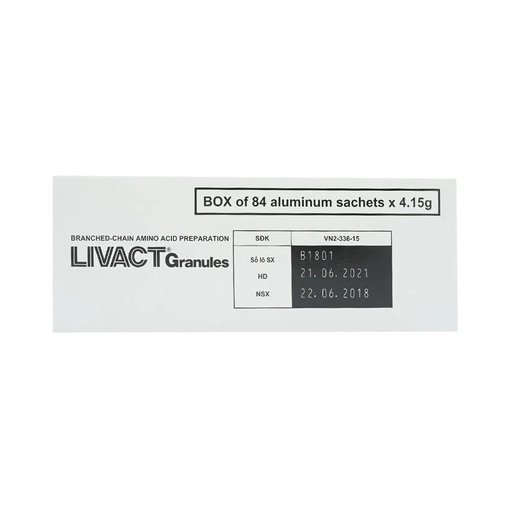 Hình ảnh Cốm pha dung dịch uống Livact Granules Ajinomoto cải thiện tình trạng giảm albumin máu (84 gói)