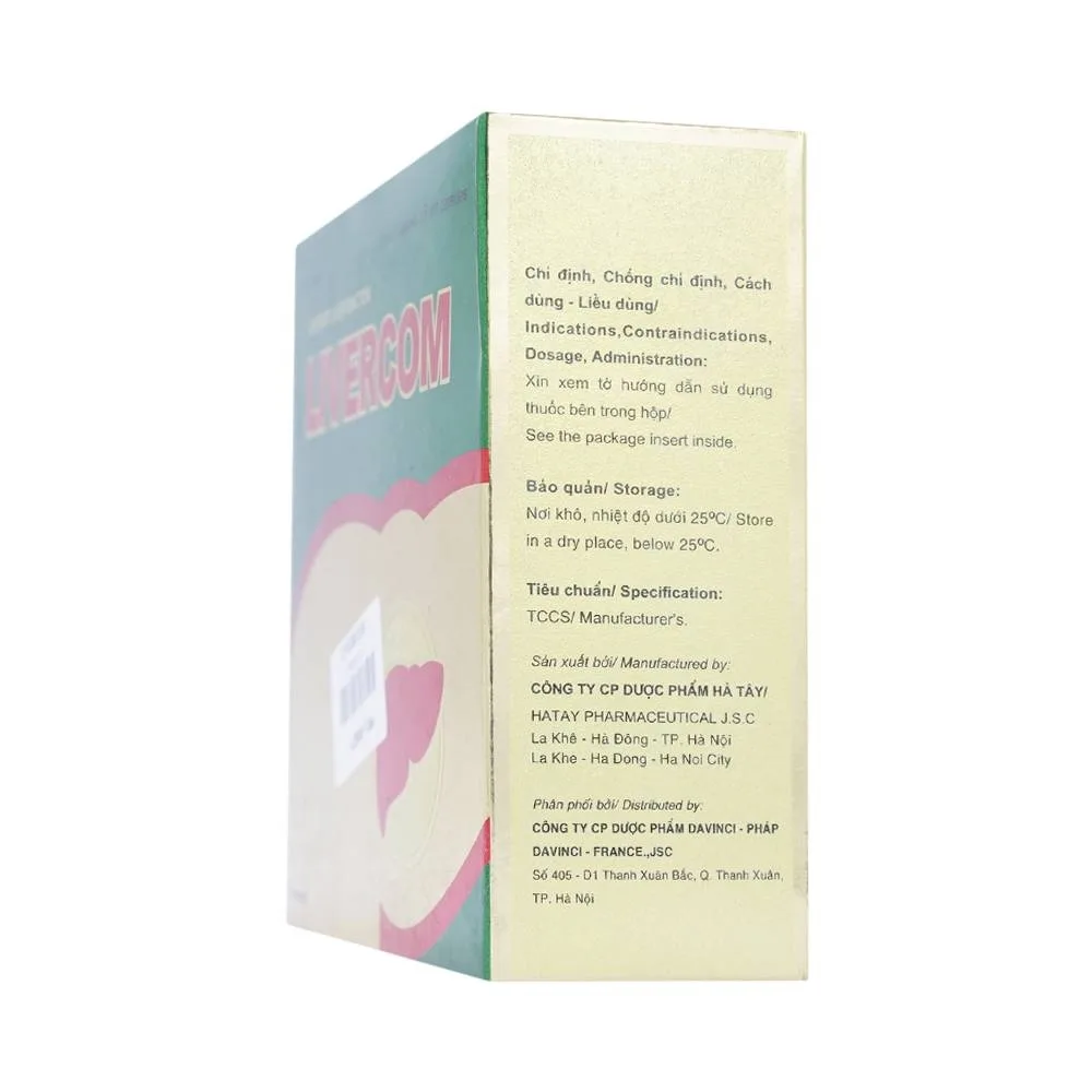 Hình ảnh Viên nang mềm Livercom Hataphar bổ sung vitamin B và hỗ trợ điều trị rối loạn tiêu hóa (12 vỉ x 5 viên)