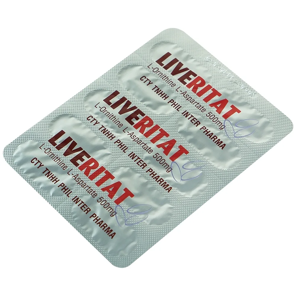 Hình ảnh Viên nang mềm Leveritat 500mg Phil Inter Pharma điều trị viêm gan, gan nhiễm mỡ (10 vỉ x 10 viên)