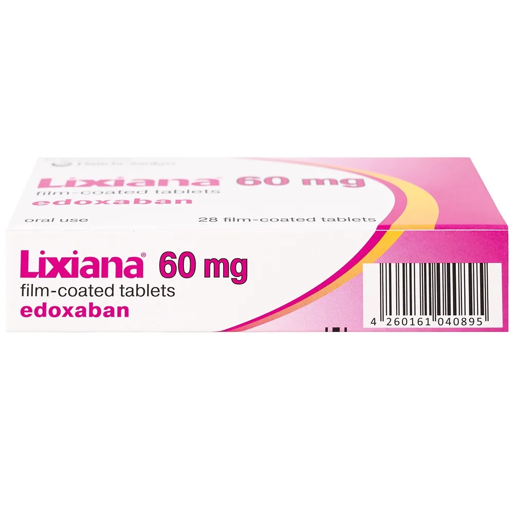 Hình ảnh Thuốc Lixiana 60mg Daiichi-Sankyo phòng ngừa đột quỵ và cục máu đông (2 vỉ x 14 viên)