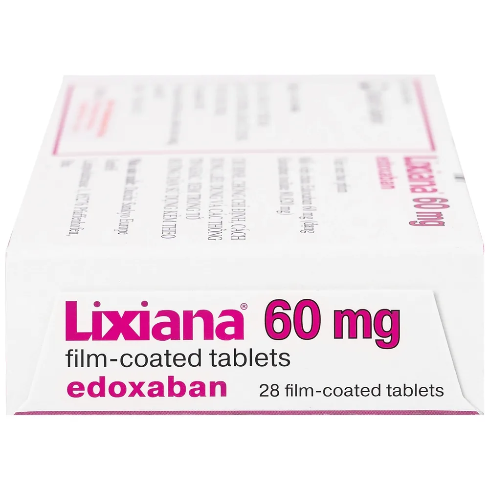 Hình ảnh Thuốc Lixiana 60mg Daiichi-Sankyo phòng ngừa đột quỵ và cục máu đông (2 vỉ x 14 viên)