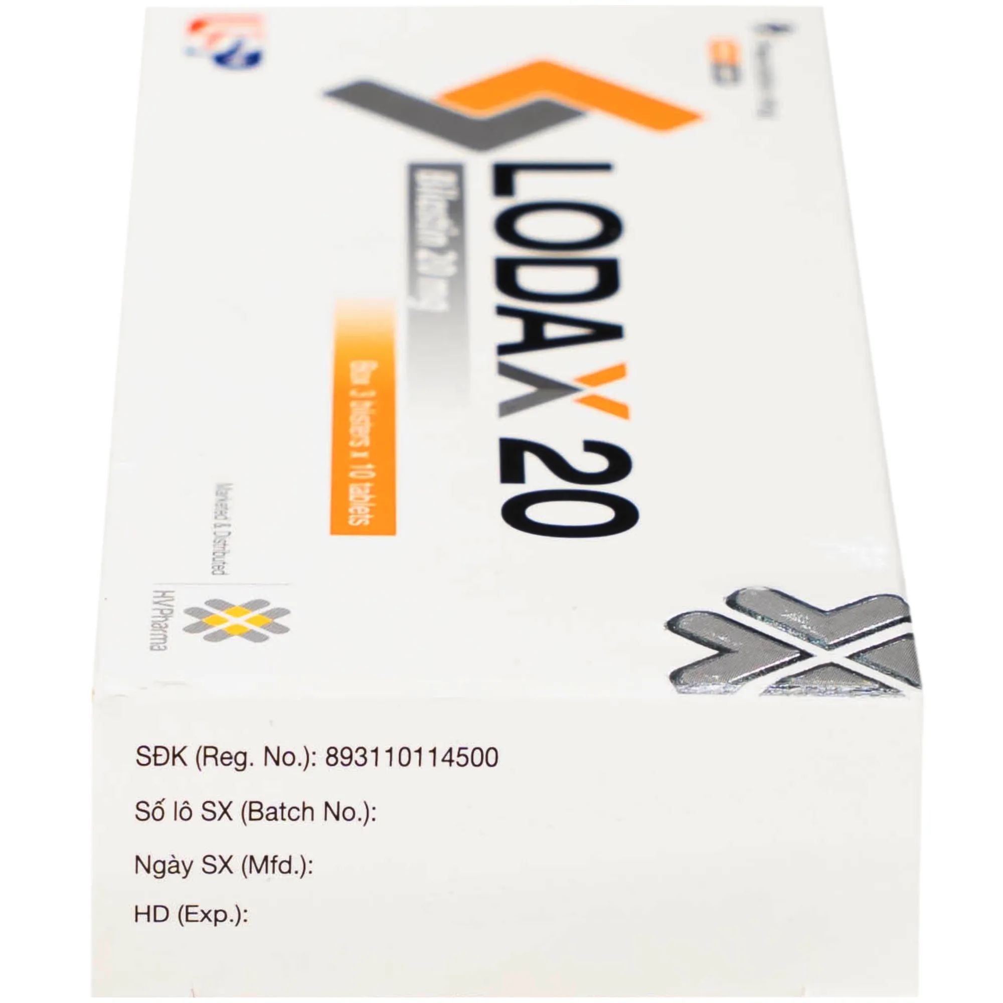 Hình ảnh Thuốc Lodax 20mg USP điều trị triệu chứng trong trường hợp viêm mũi dị ứng và mày đay (3 vỉ x 10 viên)
