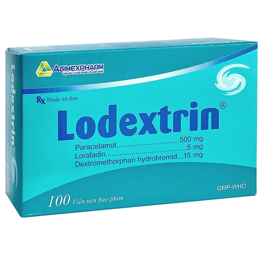 Hình ảnh Thuốc Lodextrin Agimexpharm điều trị các triệu chứng cảm cúm, sốt, ho, nhức đầu (10 vỉ x 10 viên)