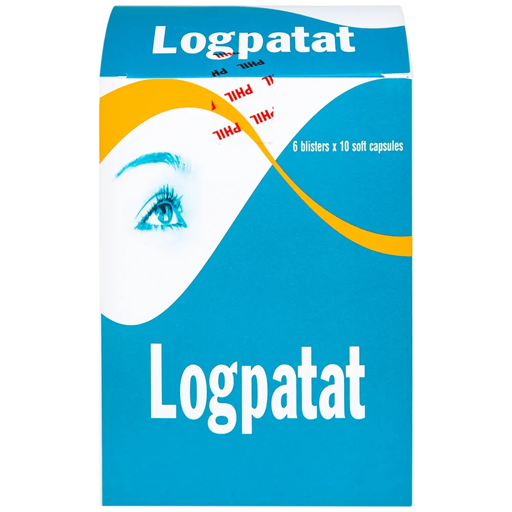 Hình ảnh Viên nang mềm Logpatat Phil Inter hỗ trợ điều trị bệnh lý về mắt, cận thị, quáng gà (6 vỉ x 10 viên)