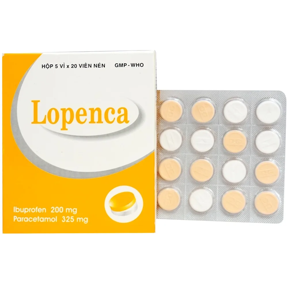 Hình ảnh Thuốc Lopenca DHG Pharma giảm đau, kháng viêm do chấn thương, thấp khớp, viêm thần kinh (5 vỉ x 20 viên)