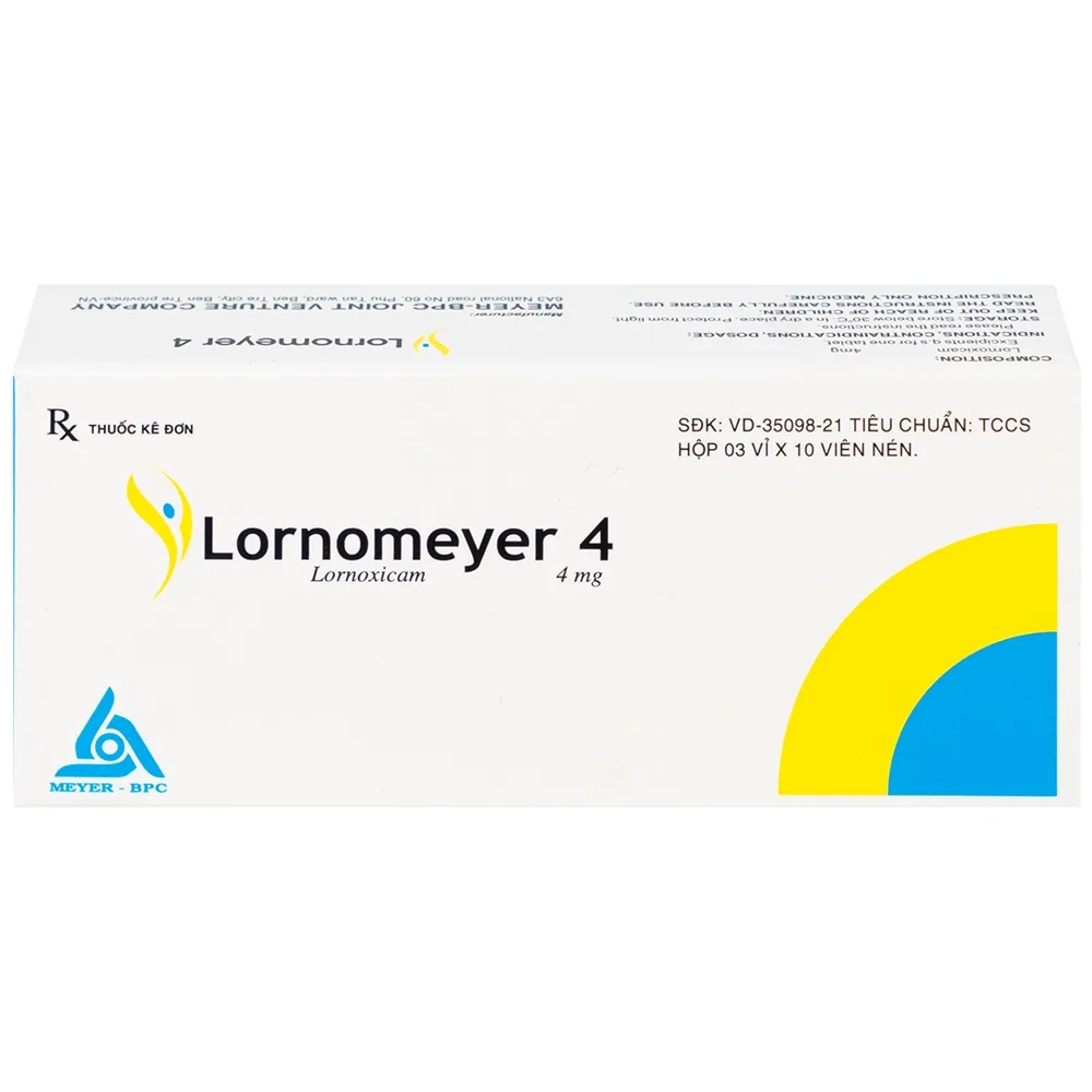Hình ảnh Thuốc Lornomeyer 4 Meyer giảm đau, kháng viêm xương khớp (3 vỉ x 10 viên)