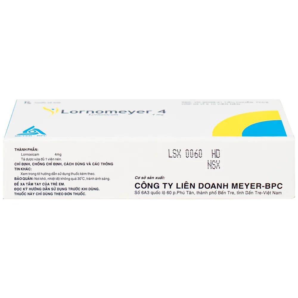 Hình ảnh Thuốc Lornomeyer 4 Meyer giảm đau, kháng viêm xương khớp (3 vỉ x 10 viên)