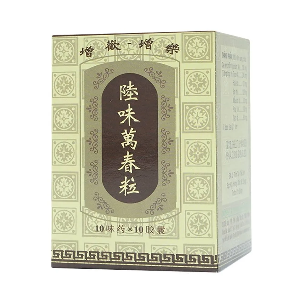 Hình ảnh Thuốc Lục Vị Nang Vạn Xuân thận âm suy tổn, chóng mặt, ù tai (10 vỉ x 10 viên)