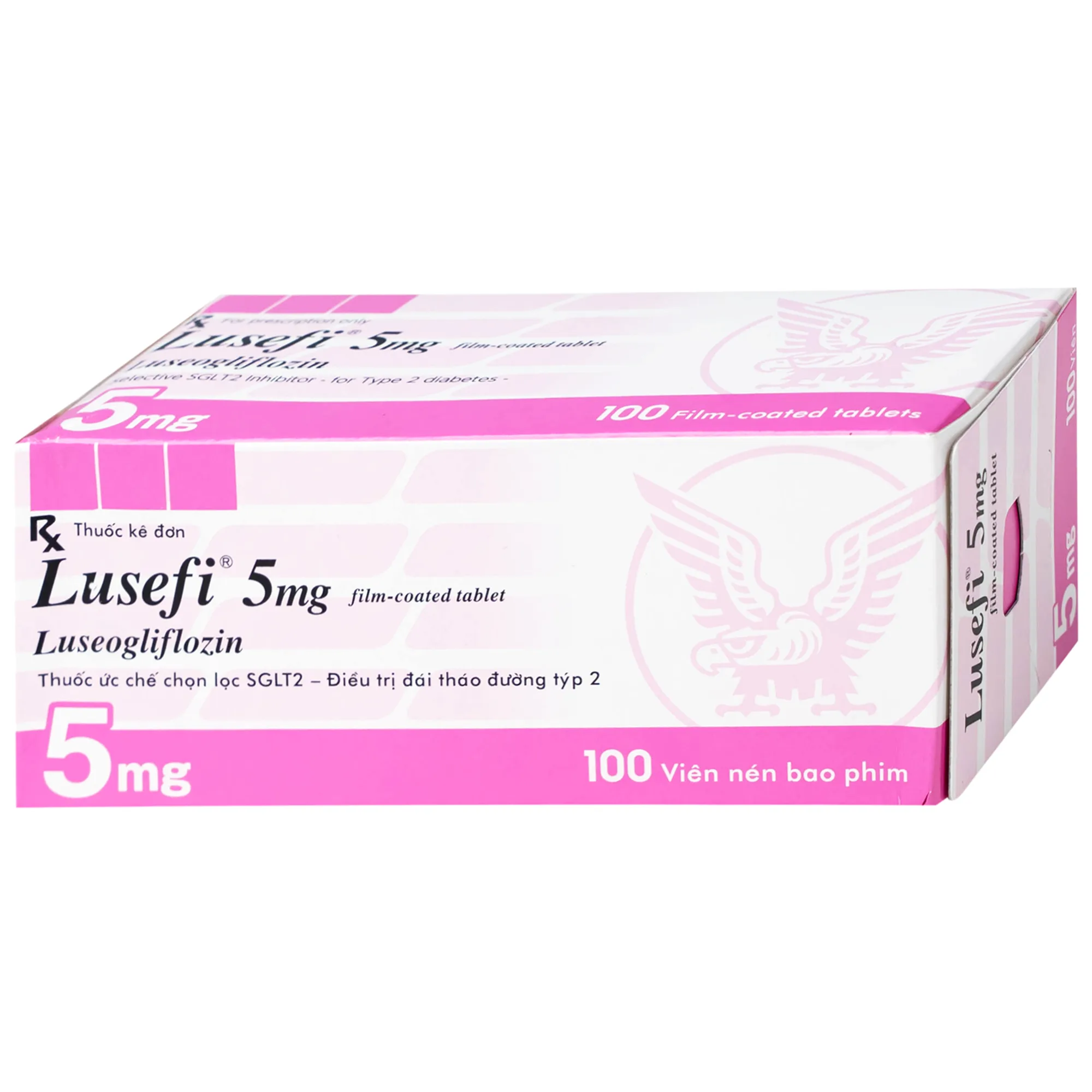 Hình ảnh Thuốc Lusefi 5mg Taisho điều trị bệnh đái tháo đường tuýp 2, cải thiện việc kiểm soát đường huyết (10 vỉ x 10 viên)