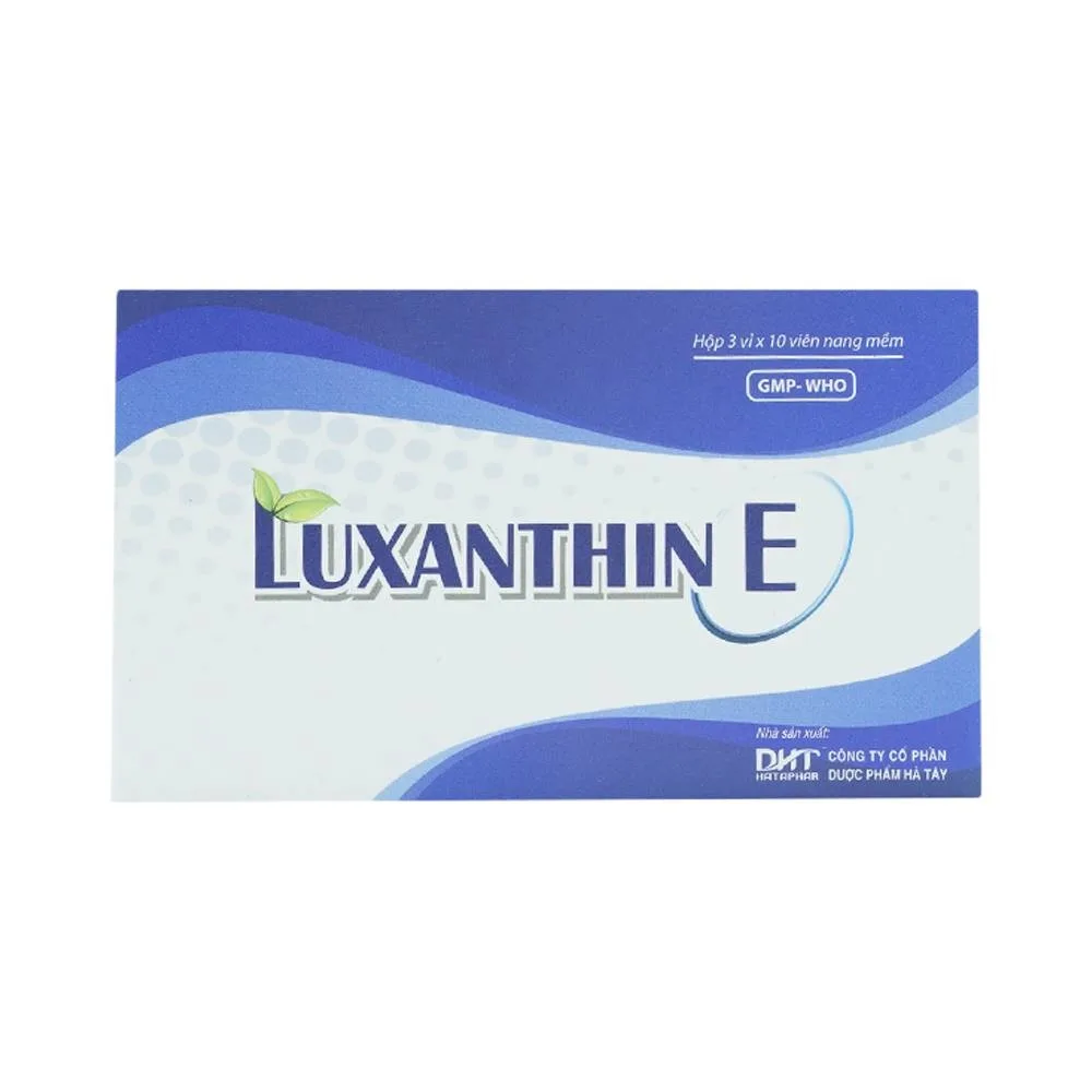 Hình ảnh Thuốc Luxathin-E hỗ trợ điều trị bệnh lý về mắt, khô mắt, nhìn mờ, cải thiện thị lực (3 vỉ x 10 viên)