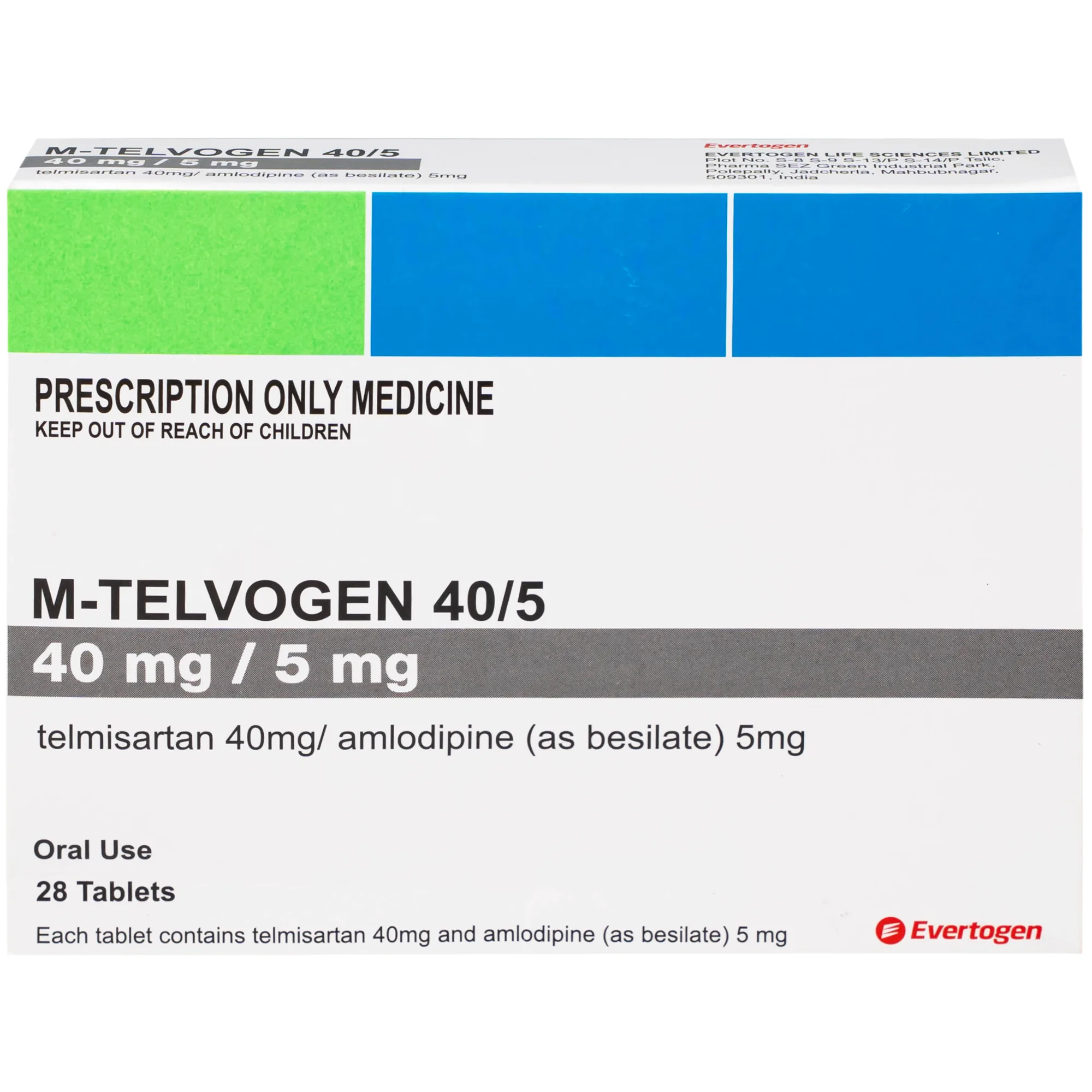 Hình ảnh Thuốc M-Telvogen 40/5mg Evertogen điều trị tăng huyết áp (2 vỉ x 14 viên)