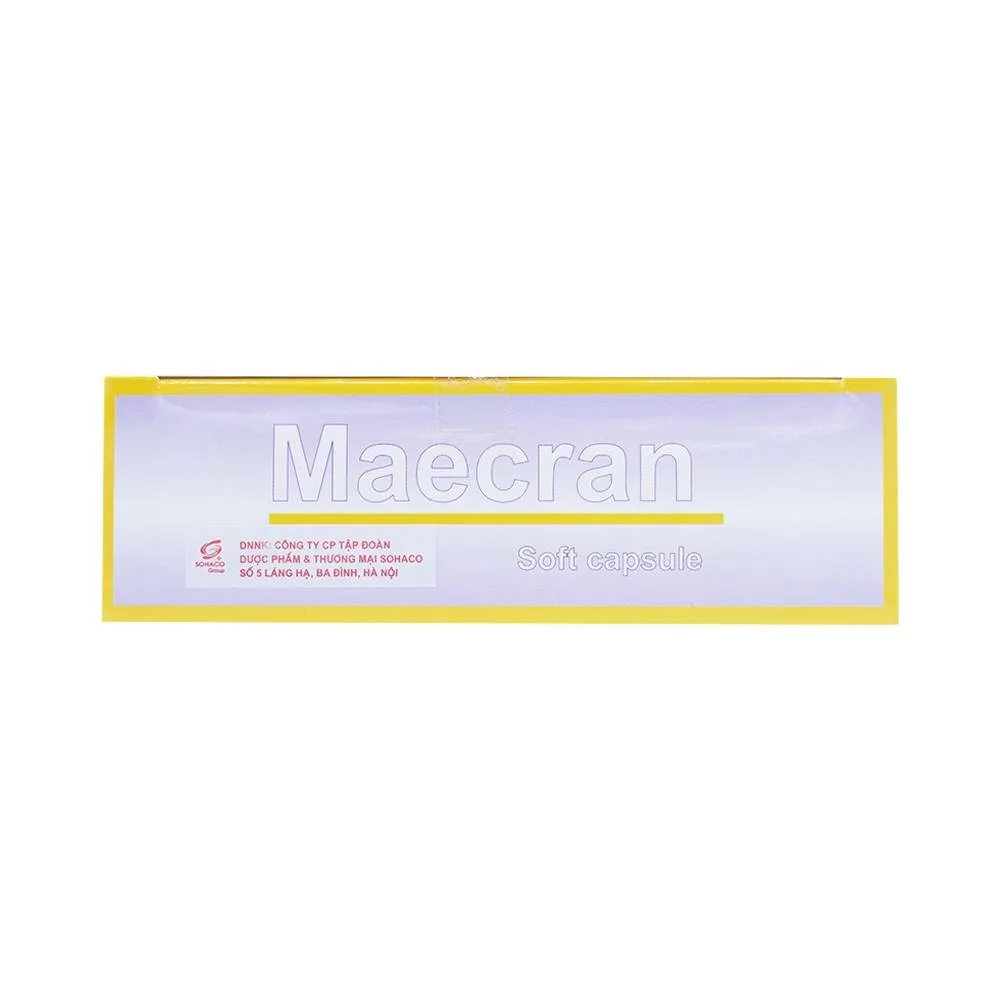 Hình ảnh Viên nang mềm Maecran Kolmar Pharma chống lão hóa, cung cấp vitamin (12 vỉ x 5 viên)